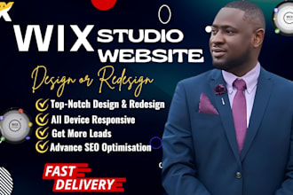 buid wix studio website, wix website redesign, wix studio website design