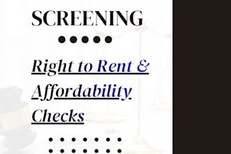 screen UK tenants and verify right to rent