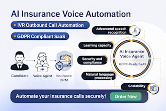 do ai insurance voice agent, ivr outbound call automation, gdpr compliance saas
