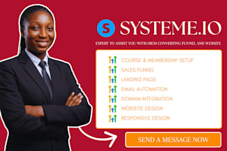 build systeme io sales funnel and email automation system