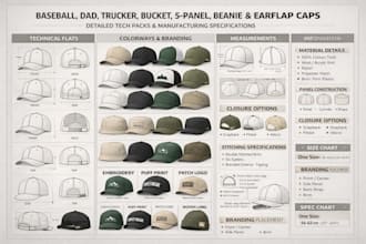 design baseball, dad,trucker, bucket, 5panel,beanie, earflap caps with tech pack