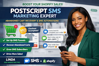 setup advanced postscripts sms marketing flows for shopify sms flows