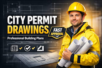 create city permit drawings and building plans for fast approval
