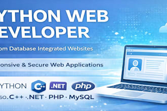 develop a web application using python