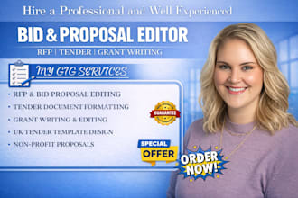 format proofread edit rfp bid proposal templates grants uk tender and non profit