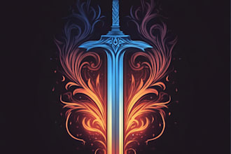 do a fantasy game logo