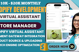 be your shopify virtual assistant setup sales funnel and SEO