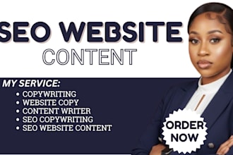write SEO website copy for startups and small business