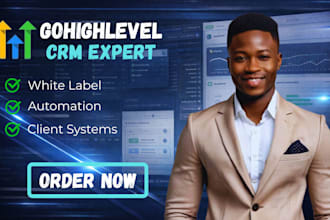 build gohighlevel CRM automation system for marketing agencies