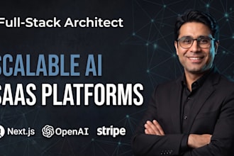 build a scalable ai saas platform and custom web app