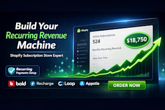 build a professional shopify subscription store with bold, recharge, appstle,