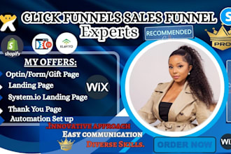 clickfunnels sales funnel, klaviyo, samcart, leadpages,clickfunnels landing page