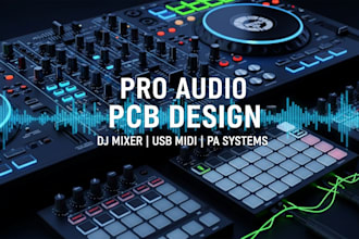 do pro pcb design for audio hardware, dj and midi systems