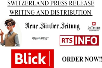 write and publish your press release on top switzerland peak media outlets