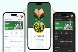 develop muslim app, mosque qibla app, quran app, muslim prayer app, ramadan app