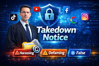 takedown defaming infringing copyright leaked mugshots false news bad link
