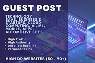 provide guest post on technology, saas, and automotive sites
