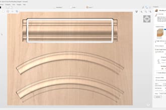 do cnc toolpath,  gcode for your woodworking project cabinet and furniture part