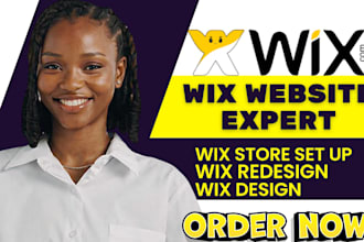 create, redesign, or rebuild wix websites with custom design setup for results