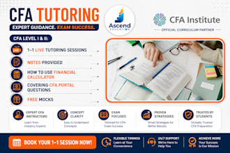be your cfa tutor, economics, accounting and finance tutor