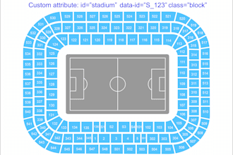 create seating chart for stadium arena theatre customize