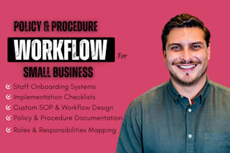 write policy and procedure workflows for small business ops
