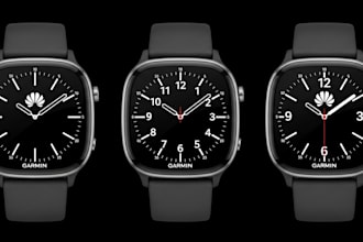 design watch face for garmin, huawei, samsung, wear os