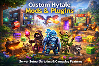 create professional hytale mods, plugins, and server features