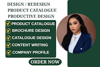 design product catalogue, brochure, magazine layout, company profile, sell sheet