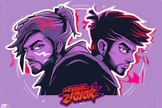 design a y2k logo for streamer or brand