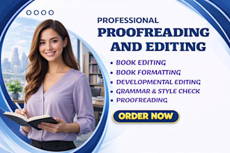 do professional proofreading, manuscript, line edit, book edit, non friction