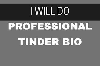 do professional tinder bio