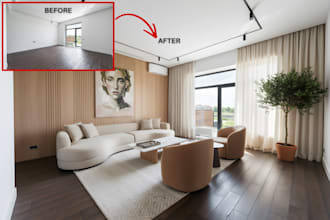 do realistic virtual staging for real estate photos