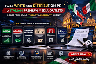 distribute press release to italian premium media outlets