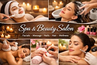 design facial spa thai spa medspa nail spa hair spa massage beauty salon website
