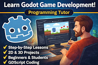tutor and teach you godot 4 and coding fundamentals
