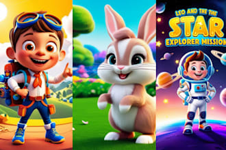 illustrate children story book, kids book illustration, KDP children book