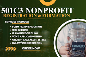 do 501c3 nonprofit paperwork registration, file form 1023 1023ez reinstate 501c3