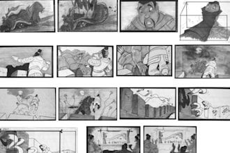 draw a storyboard for your animation movie project