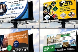 design high converting real estate yard signs, banners, billboards and signage