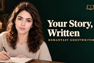 be your ghostwriter for romance and fantasy books