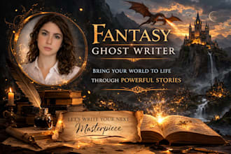 be your expert romantasy and fantasy ghostwriter