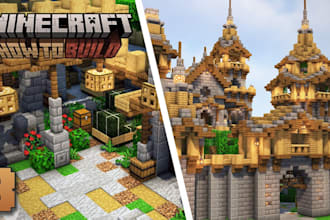 build professional minecraft castles, villages, bases, and server hub