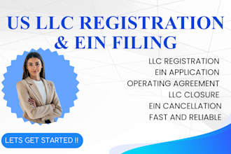 register llc, reinstate llc operating agreements apply for ein, close ein