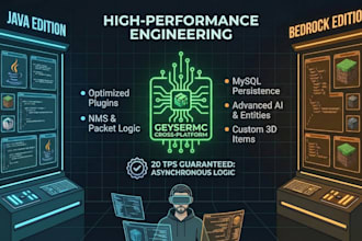 build high performance minecraft java plugins and bedrock system