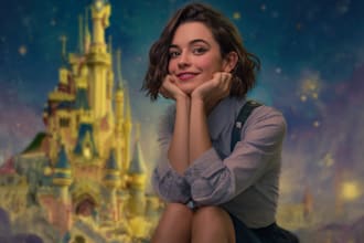 draw magical disney style art for you