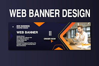 design web banner ads, google ads banner and shopify website banner