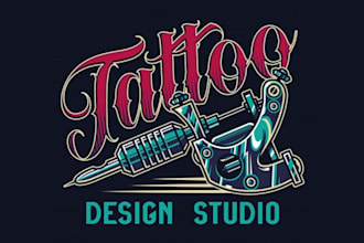 create logo for tattoo studio and tattoo artist