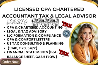 be your trusted CPA lawyer, tax advice, cfa expert, chartered accountant