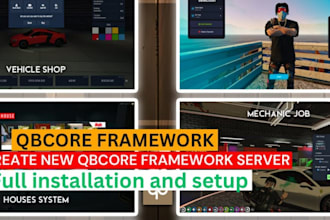 be your custom fivem server developer on any framework, esx server, qbcore